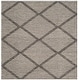 preview thumbnail 22 of 93, SAFAVIEH Handmade Flatweave Montauk Elsbe Trellis Cotton Rug 8' Square - Black - Square