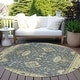 preview thumbnail 109 of 118, Machine Washable Indoor/ Outdoor Traditional Chantille Rug Blue - 8' x 8'