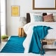preview thumbnail 10 of 26, Hand-Loomed Ridgeway Wool Area Rug - 8' x 11' Aqua