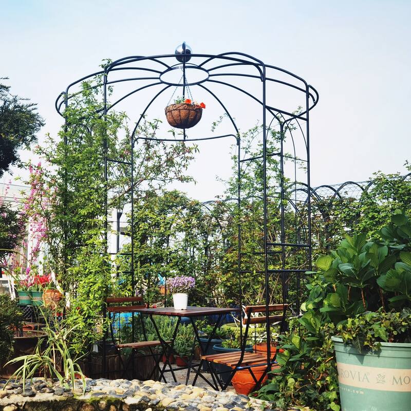 Metal Garden Arch Iron Garden Arbors Gazebo for Wedding Ceremony