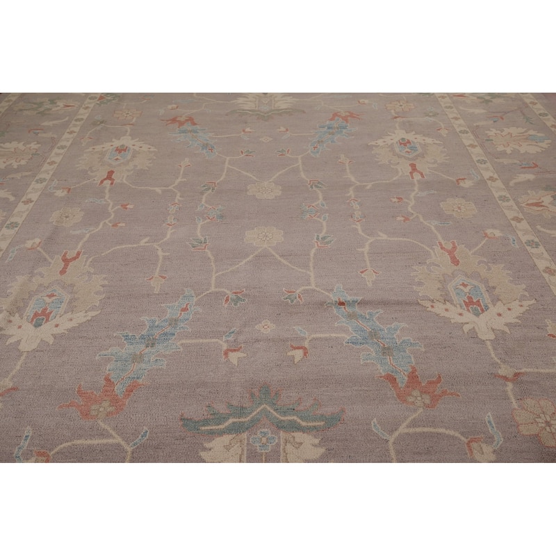 Oushak Oriental Large Area Rug Hand-Knotted Wool Carpet - 10'2" x 13'6"