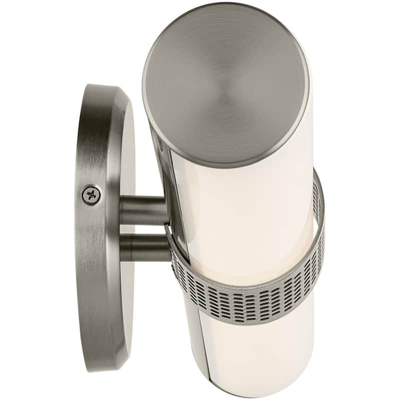 Kichler 55191LED Sashi 18" Wide LED Bath Bar with White Glass Shade