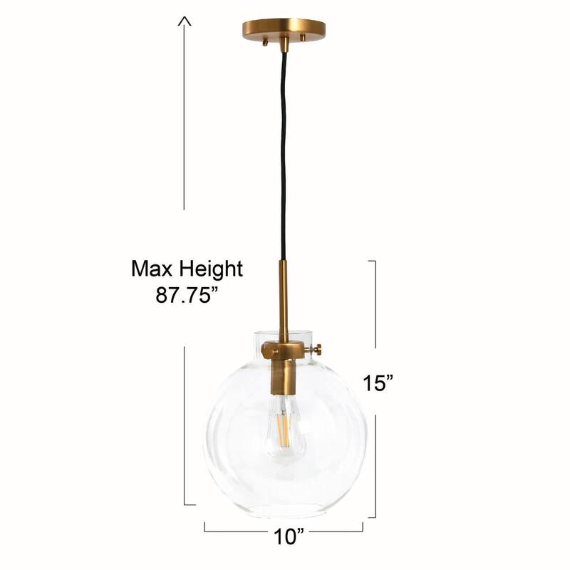 Robert Stevenson Lighting Marson - Clear Glass and Metal Ceiling Light