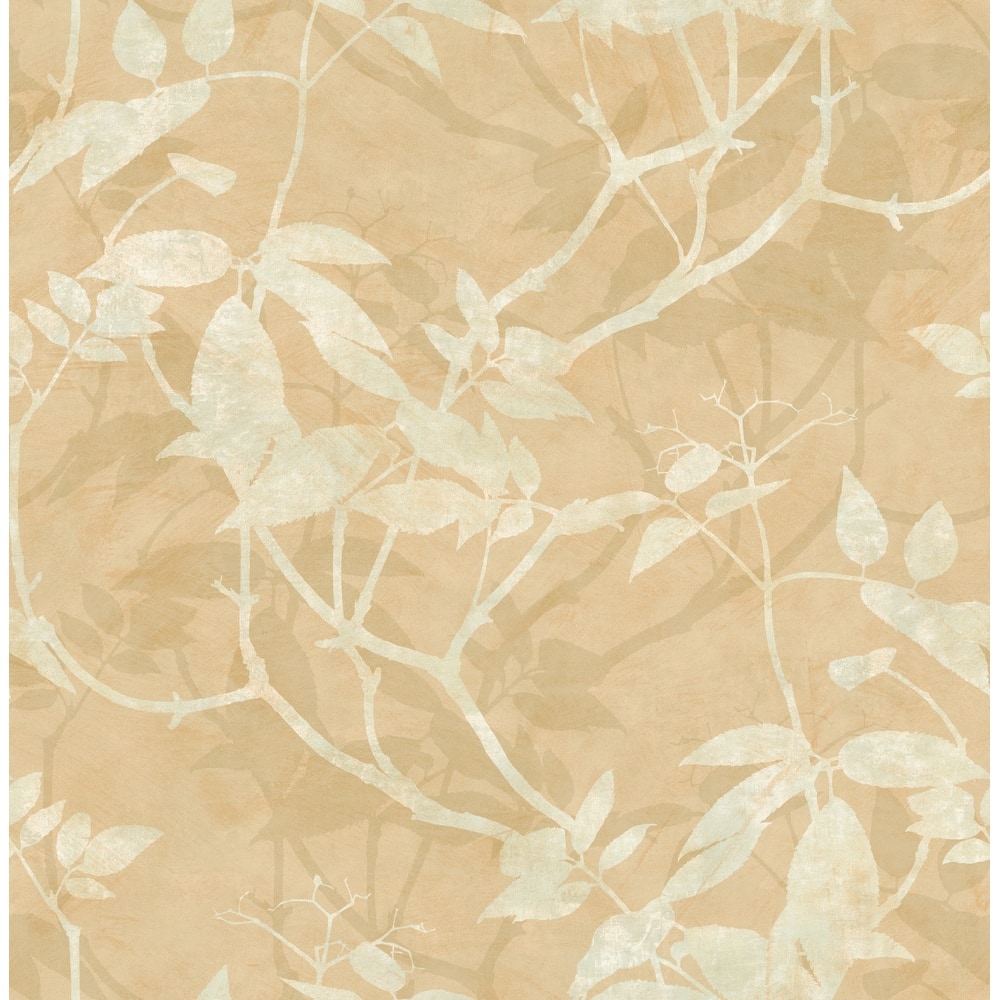 Seabrook Designs Trudi Leaf Trail Unpasted Wallpaper