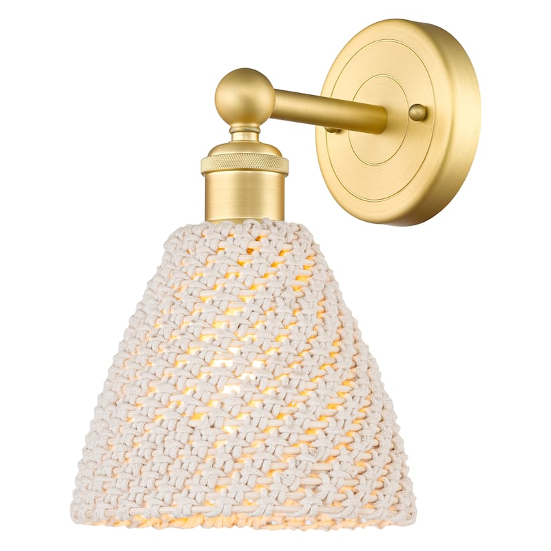 Innovations Lighting Endless Possibilities Edison - Bristol Natural - 1 Light 8" Sconce - Satin Gold