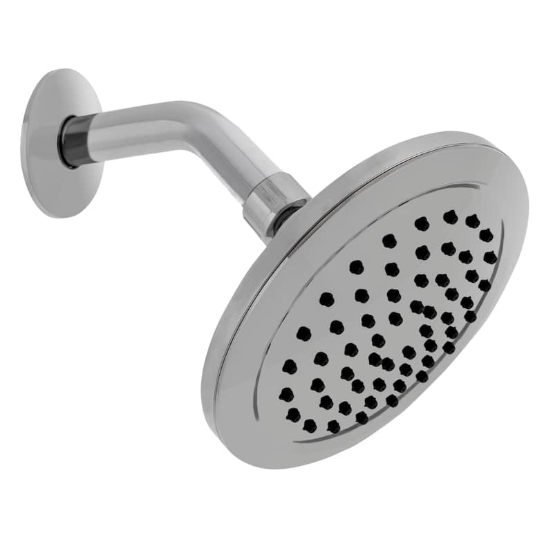 SAFAVIEH Solea Deliah Rainfall Stainless Steel Single Setting Bathroom Shower Head - 5.9" x 5.9" x 2.4" - 6Wx6Dx2H