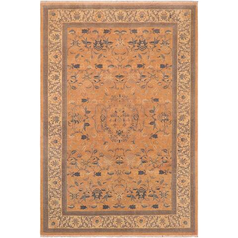 Boho Chic Ziegler Norine Hand Knotted Area Rug -6'2" x 9'0" - 6 ft. 2 in. X 9 ft. 0 in.