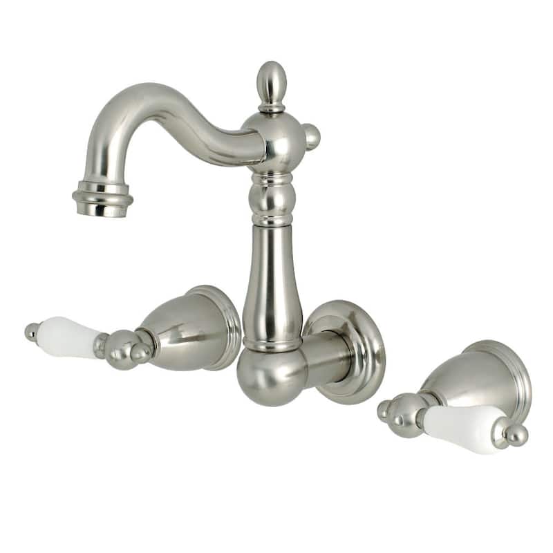 Kingston Brass Heritage 1.2 GPM Wall Mounted Bathroom Faucet with