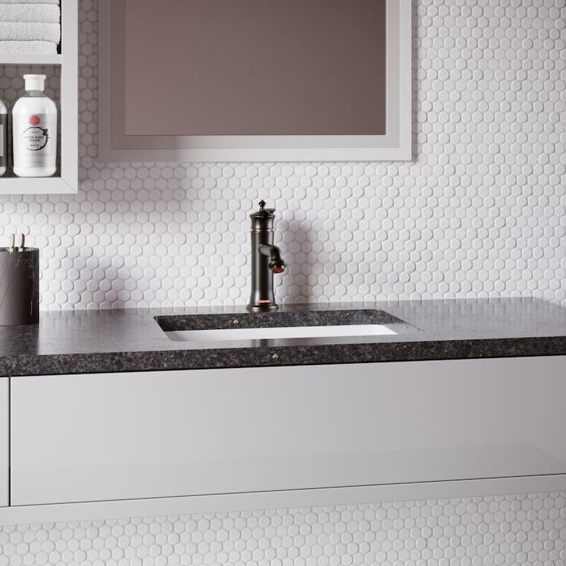 Karran Vineyard KBF470 Single-Handle Single Hole Basin Bathroom Faucet with Matching Pop-up Drain