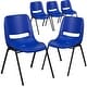 preview thumbnail 1 of 33, 5 Pack 440 lb. Capacity Kid's Ergonomic Shell Stack Chair - 19.25"D x 15.25"W x 24.5"H