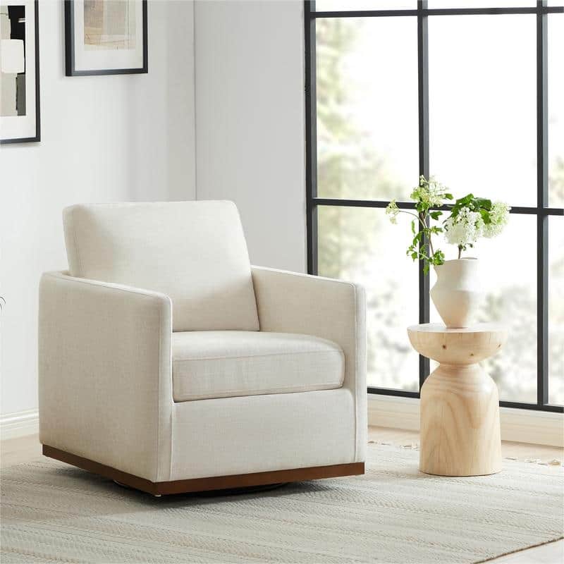 Spruce & Spring Shane Modern Swivel Accent Arm Chair
