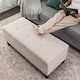 preview thumbnail 40 of 48, Adeco Storage Ottoman 41" Tufted Bench for Living Room Bedroom