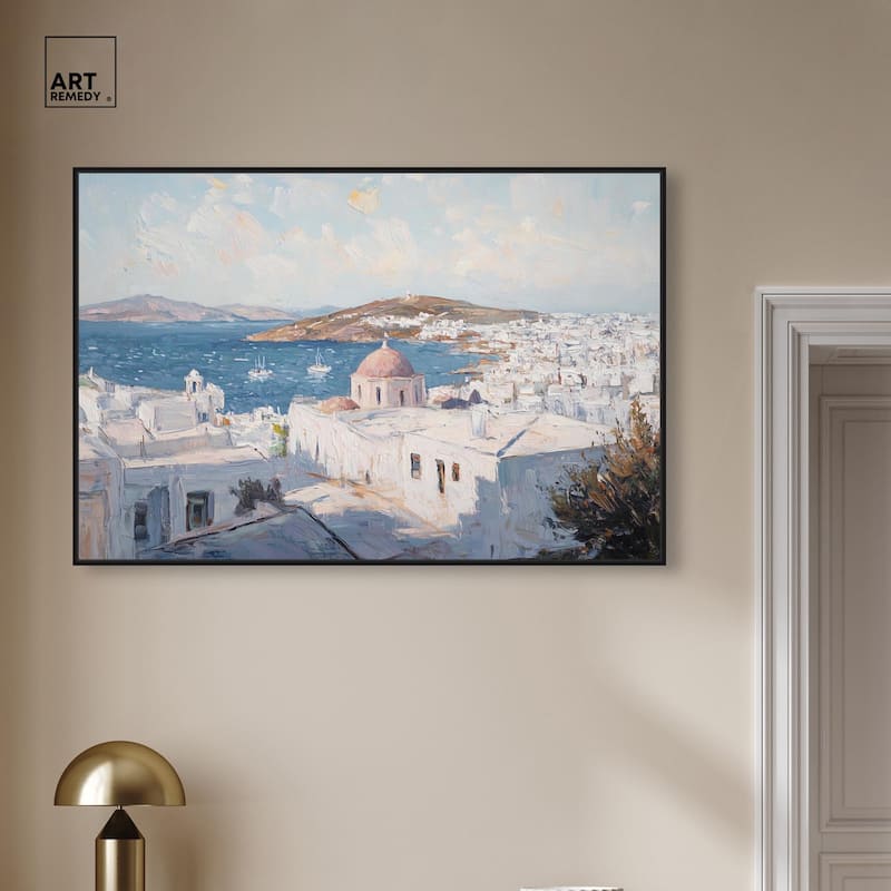 Early Morning Greece Canvas by Art Remedy