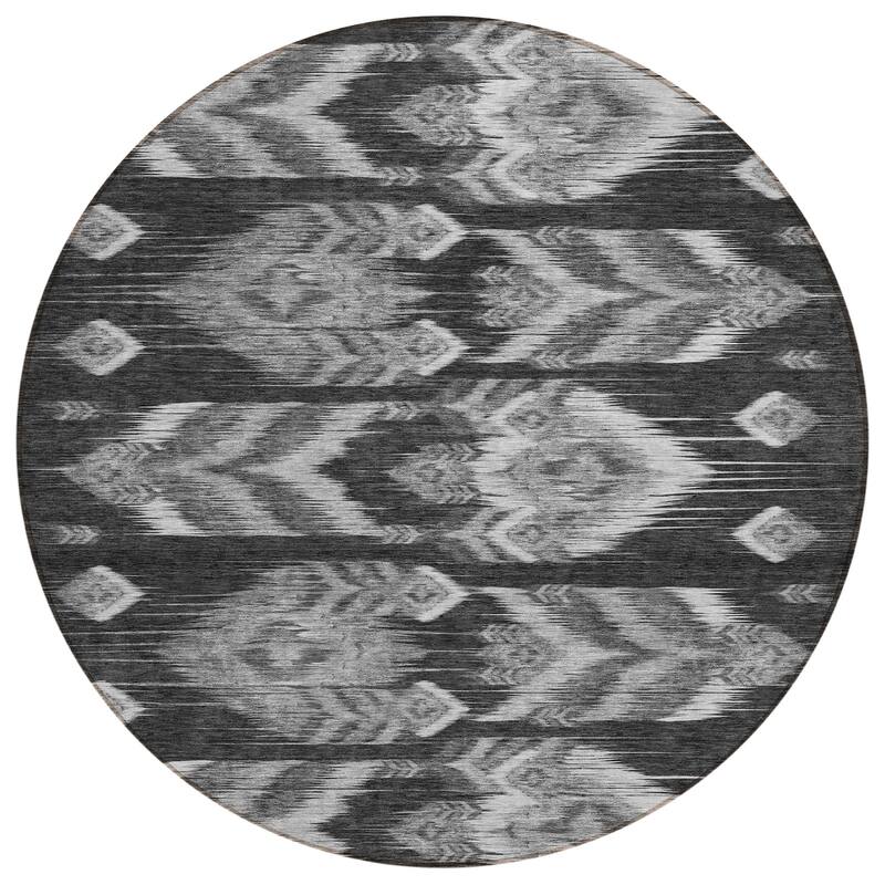 Machine Washable Indoor/ Outdoor Chantille Abstract Boho Rug