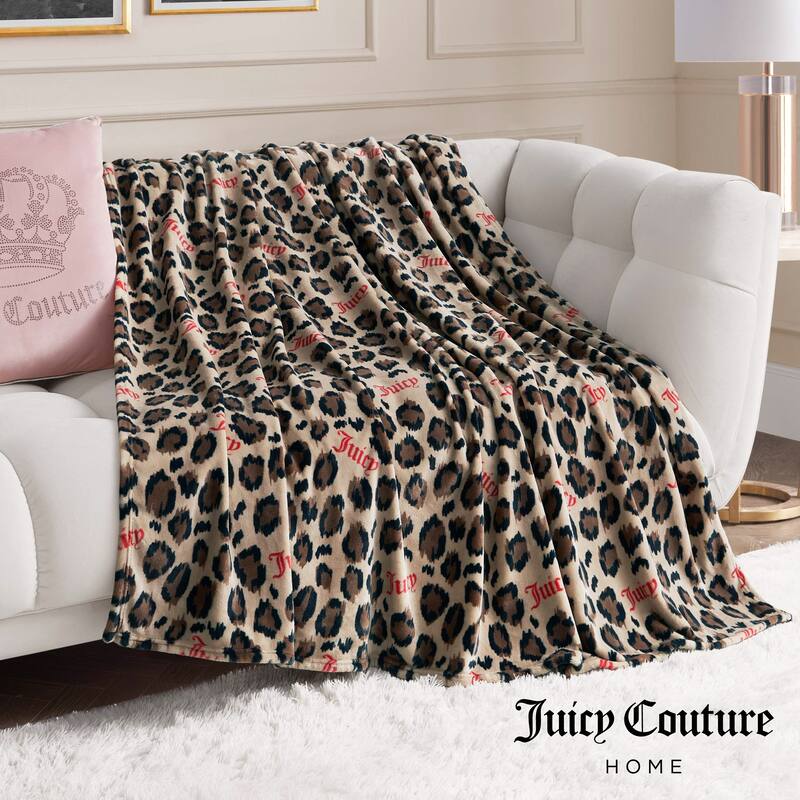 Juicy Couture 60"x70" Plush Throw Blankets