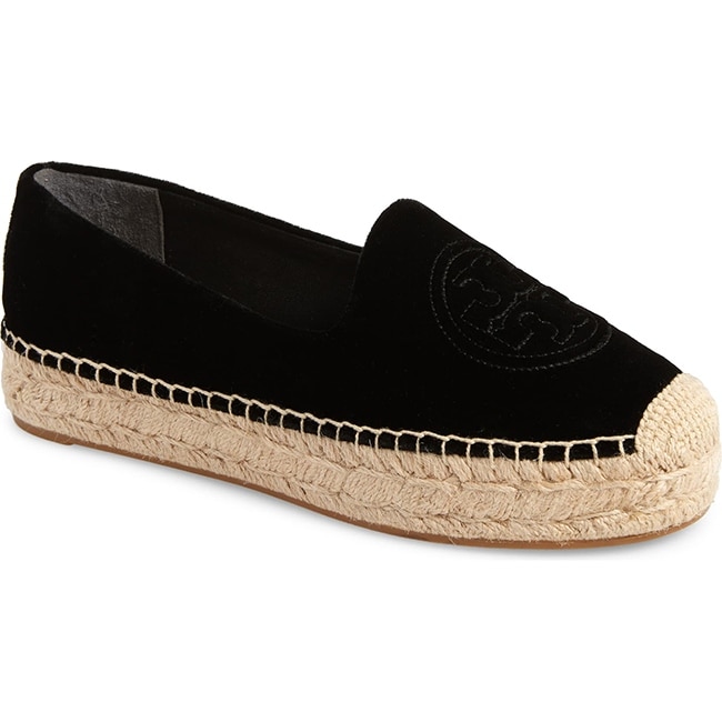 platform black espadrilles