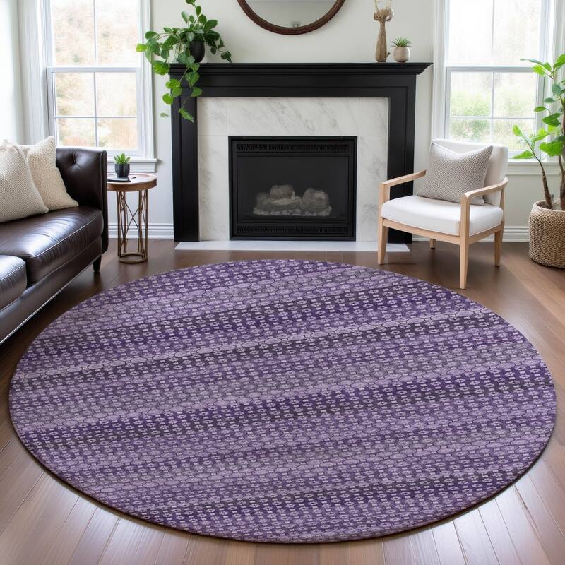 Premium Washable Super Soft Moroccan Ombre Mayfield Rug - Lavender - 8' x 8'