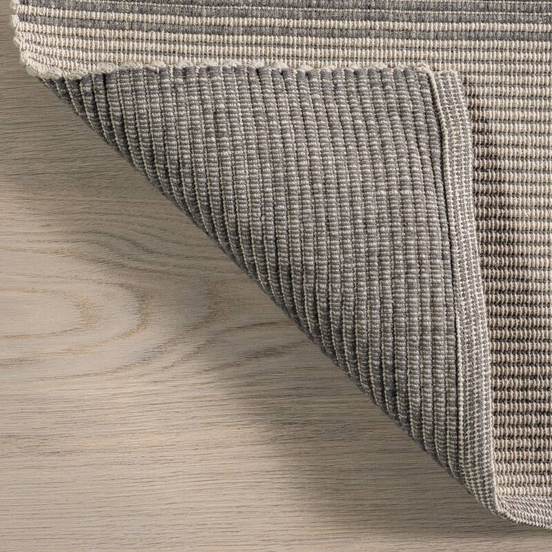 Boxelder Checked Cotton Area Rug