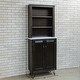 preview thumbnail 28 of 29, 78-inch Tall Lodge Style China Cabinet with 3 Display Shelves, 2 Doors, and 4 Legs