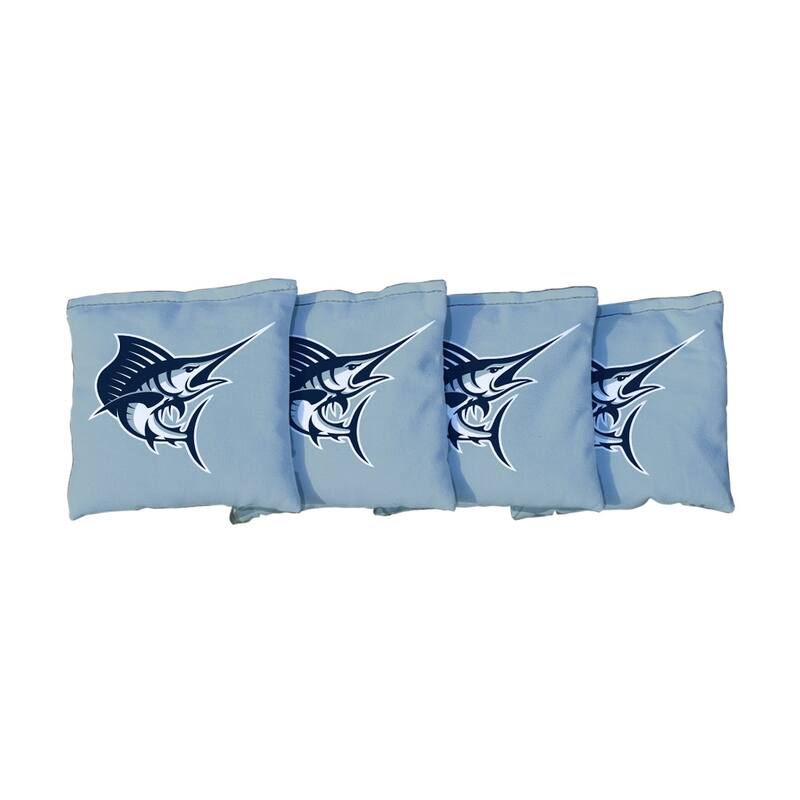 Palm Beach Atlantic Sailfish Grey Cornhole Bags - Corn Filled