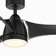 preview thumbnail 4 of 17, Fanimation Klear 56 inch Indoor/Outdoor Smart Ceiling Fan with LED CCT Select Light Kit and Remote - Black