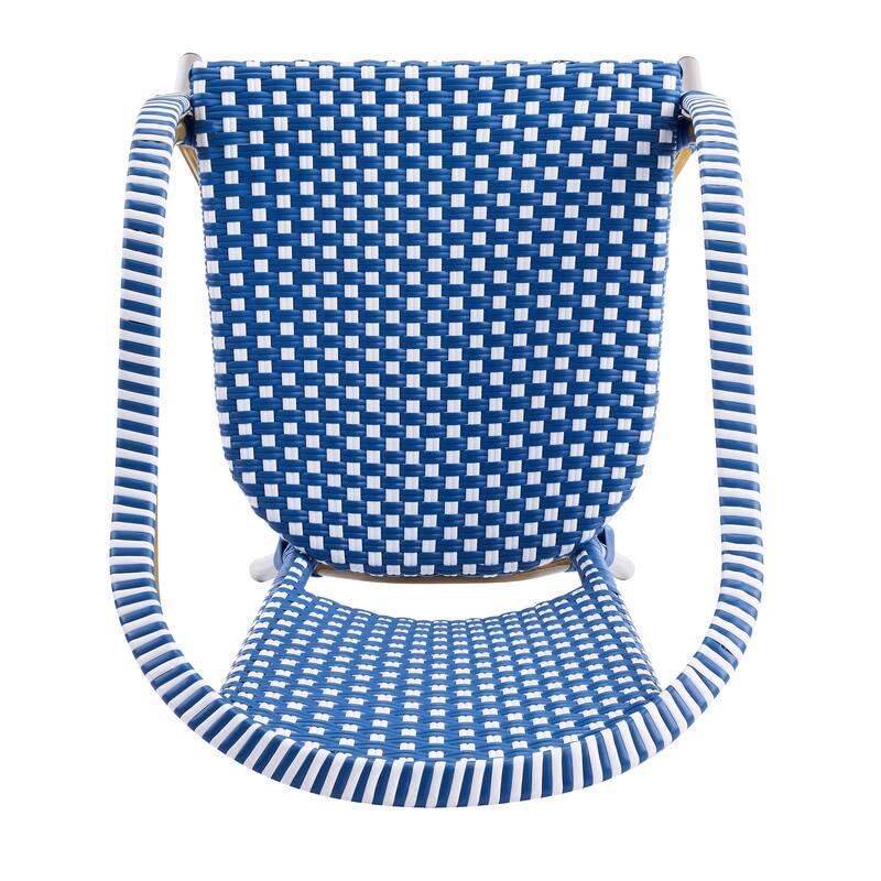 Christopher Knight Home - CaféBreeze Outdoor PE Wicker Dining Armchair with Aluminum Frame