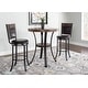 preview thumbnail 5 of 6, Franklin 3-Piece Industrial Pub Set Oak