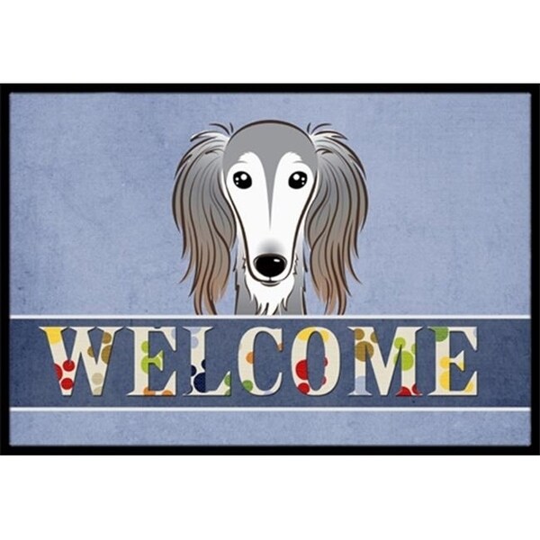 Carolines Treasures BB1415JMAT Saluki Welcome Indoor & Outdoor Mat 24 x 36 in.