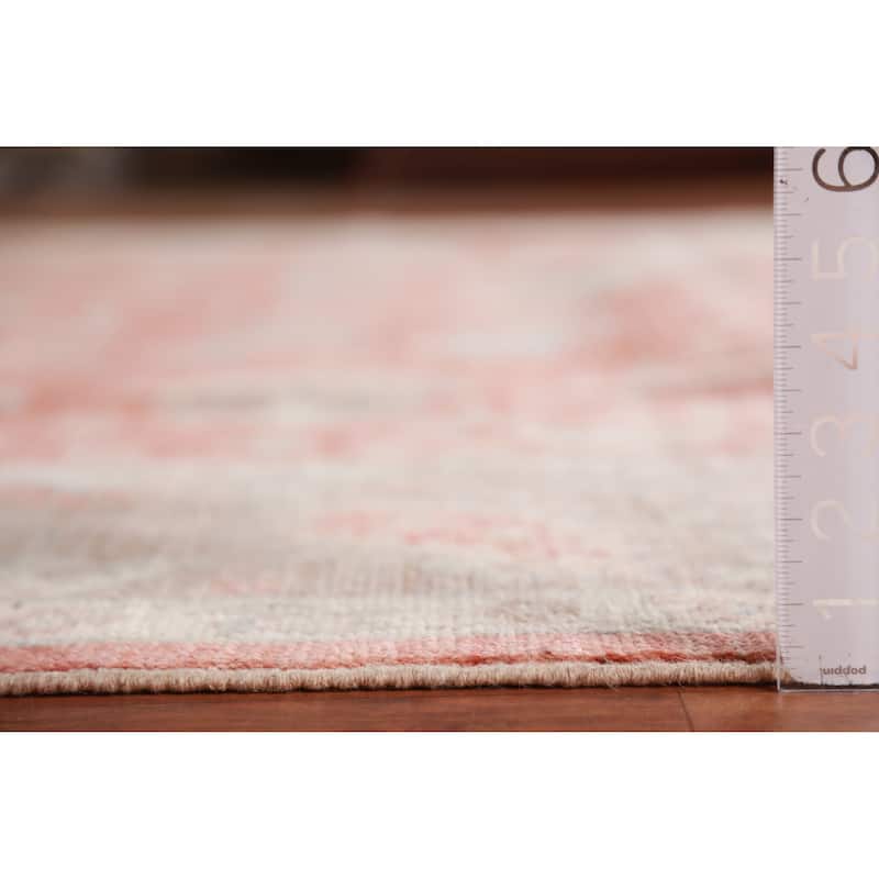 Hand Knotted Oriental 100% Wool Carpet Transitional Geometric Oranges & Rust Oushak Area Rug - 10' 2'' X 8' 4''