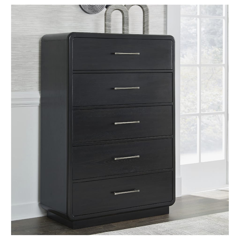 Signature Design by Ashley Rowanbeck Black Chest of Drawers