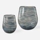 preview thumbnail 1 of 2, Uttermost Aurora Swirl Glass Vases, Set of 2