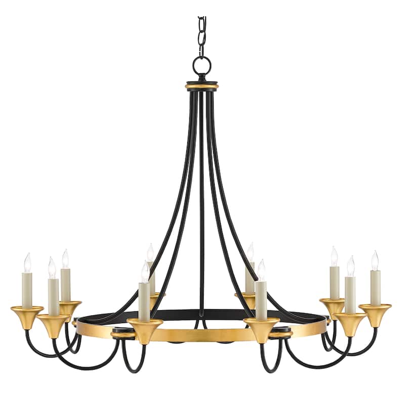 Currey & Company Hanlon Chandelier - 29.5"h x 36.75"dia