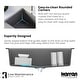 preview thumbnail 13 of 49, Karran 34" Undermount Large Single Bowl Quartz Farmhouse Workstation Kitchen Sink