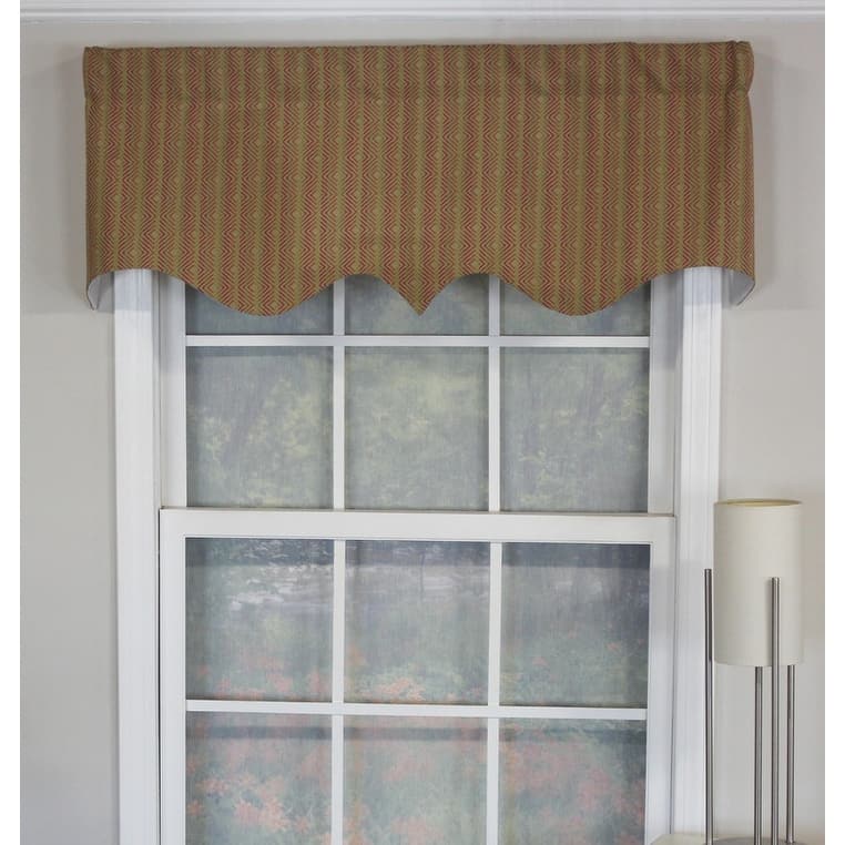 RLF Home Quality Serrated Color Aloe Regal Valance - 50x17