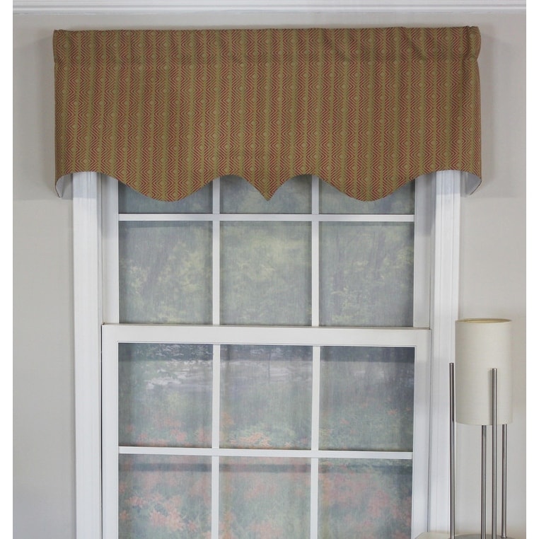 RLF Home Quality Serrated Color Aloe Regal Valance - 50x17