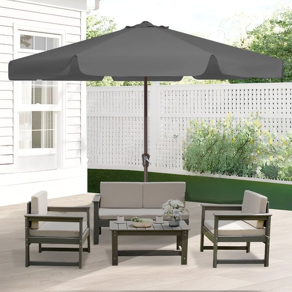 11 foot offset patio umbrella replacement canopy DIY 10 ft Patio and Market Umbrella Replacement Canopy main image 0