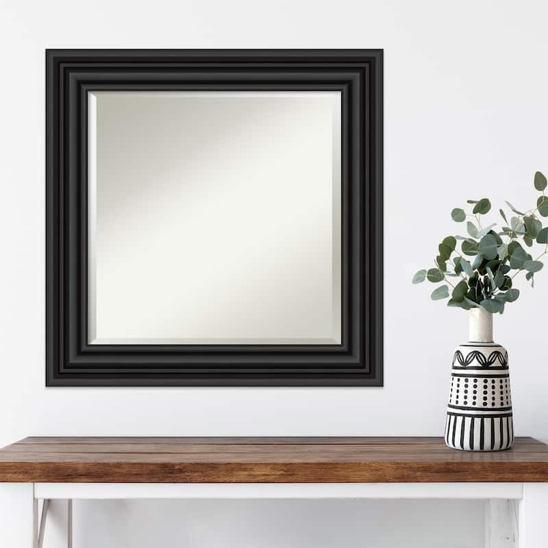 Beveled Wall Mirror - Colonial Black Frame - Colonial Black