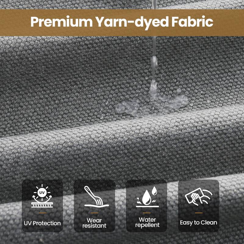 XIZZI Outdoor Wicker Patio Furniture Conversation Set