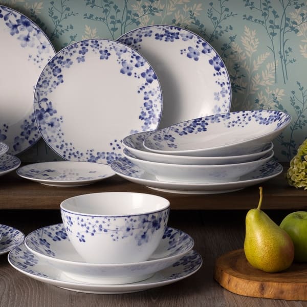 Noritake Bloomington Road Blue 30-Piece Dinnerware Set, Service for 6 - Bed Bath & Beyond
