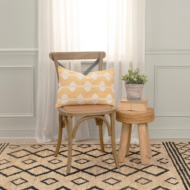 Rizzy Home Traditional Pillow Cover - 14"x20"