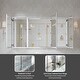 preview thumbnail 10 of 53, 56''/64''W X 30''H Recessed Or Surface Wall Mount Bathroom Medicine Cabinet With Adjustable Glass Shelves