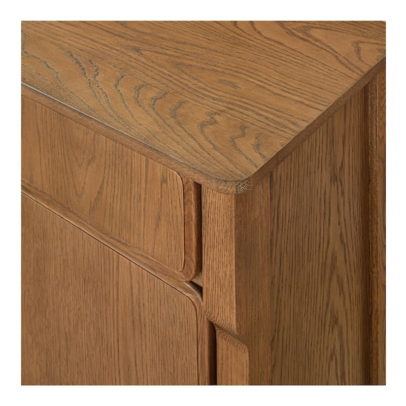 NADAAL STUDIOS Bastian, Sideboard With drawers, Warm Brown - 78.5"W x19.76"D x32"H