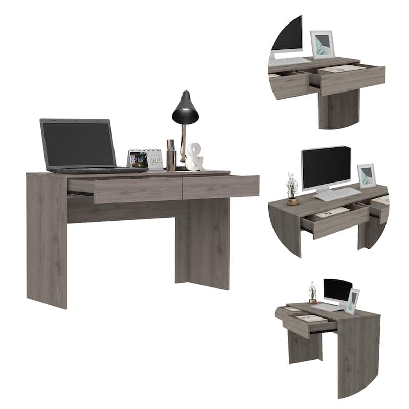 Acre 47-inch Wide Writing Computer Desk with 2 Drawers