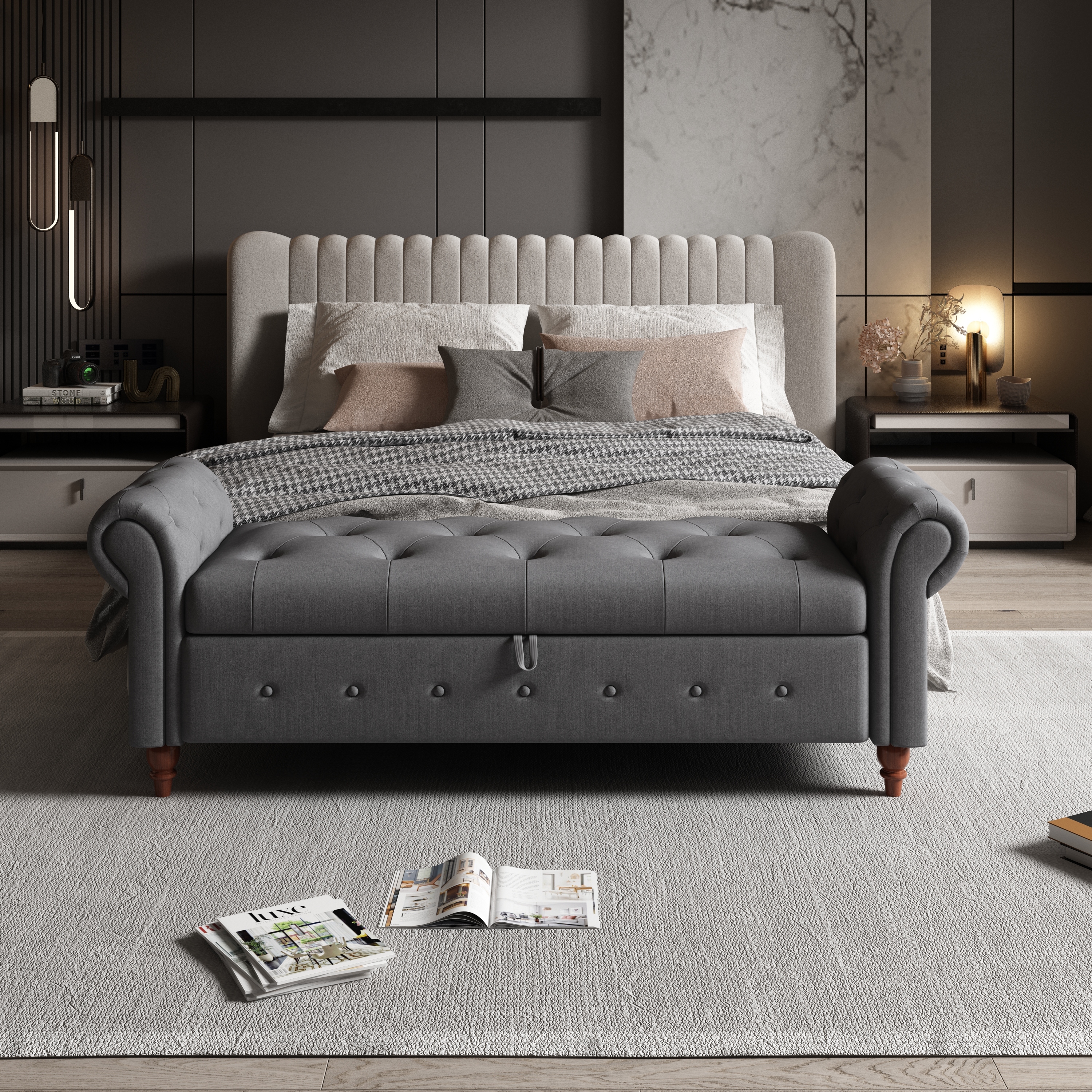 Bed bench size sales