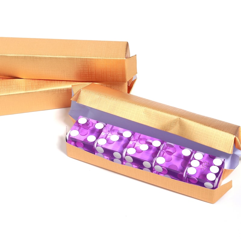 GSE™ 25-Pack AAA Grade 19mm Casino Craps Dice with Matching Serialized Numbers for RPG, Dice Stacking, Yahtzee Dice Games