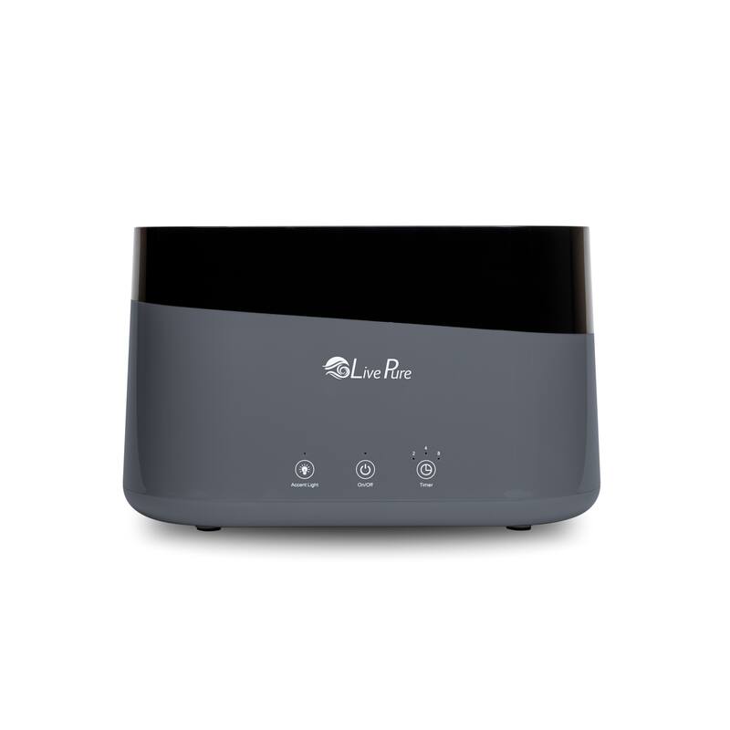 LivePure LP300HUM Aquaflame Ultrasonic Humidifier - Grey