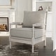 preview thumbnail 1 of 7, Quince Farmhouse Fabric Padded Beaded Armchair by Furniture of America