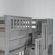 preview thumbnail 18 of 17, Full Over Full Bunk Bed with Storage Drawers and Shelves, Convertible Staircase Bunk Beds with Guardrails,No Box Spring Required