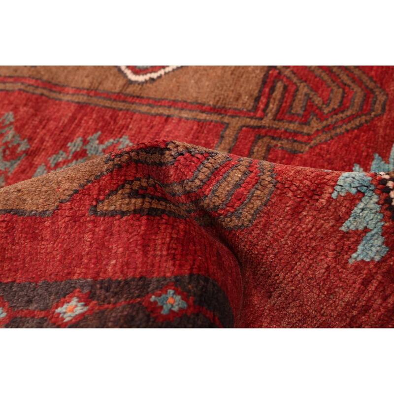 ECARPETGALLERY Hand-knotted Konya Anatolian Dark Red Wool Rug - 3'6 x 12'7