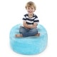 preview thumbnail 21 of 28, Cheer Collection Microplush Bean Bag and Stuffed Animal Storage Case Sky Blue